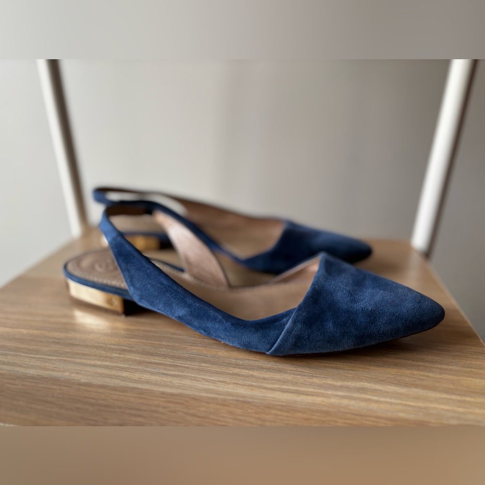 Tory Burch D’Orsay Leather Flats • size 8